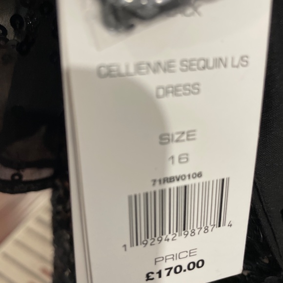 Sequinned Cellienne long sleeved mini dress, French connection - Picture 4 of 4